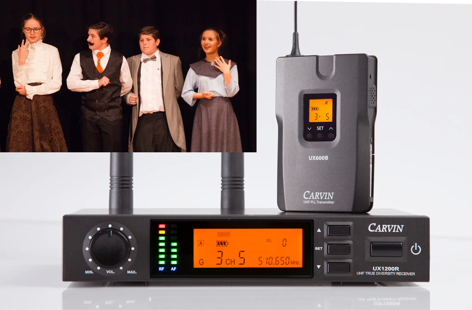 UX1200BP1T Wireless Headset Microphone System-Tan - Image 3