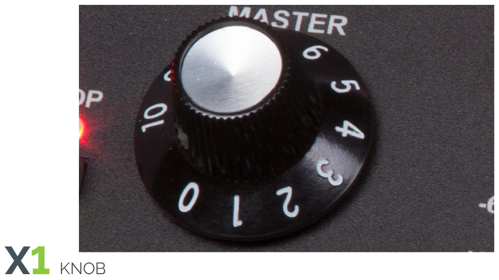 X1KNOB - Replacement Numbered Knob for X1 and X100B
